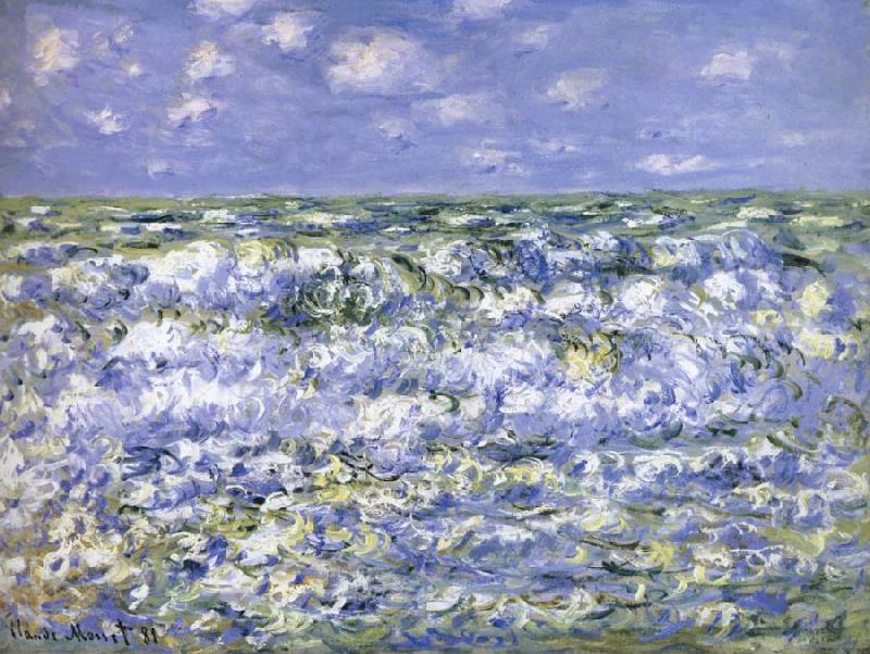 Claude Monet Waves Breaking Norge oil painting art